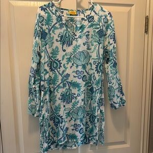 Roberta Roller Rabbit Amanda Kurta Tunic Coverup Small